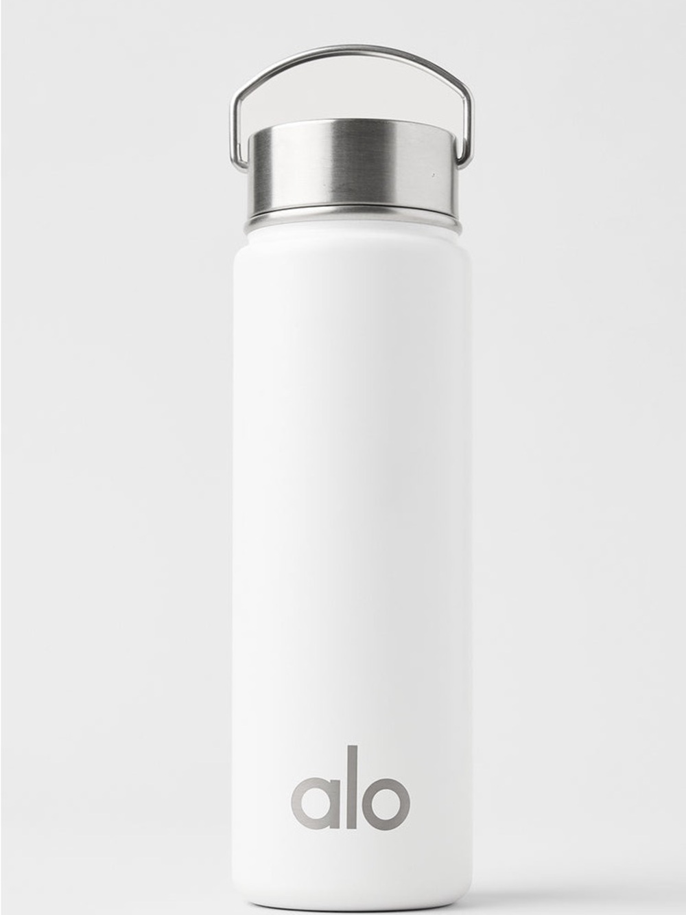 Alo White Stainless Steel Water Bottle - 24oz